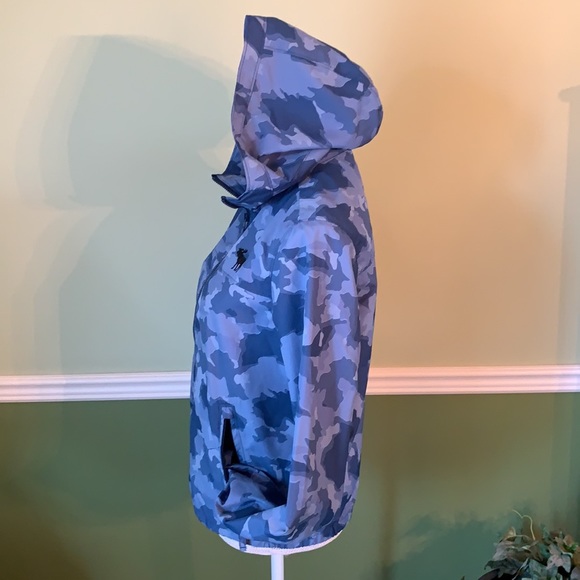 Abercrombie Blue Camouflage Windbreaker-Size 16 - Picture 2 of 9